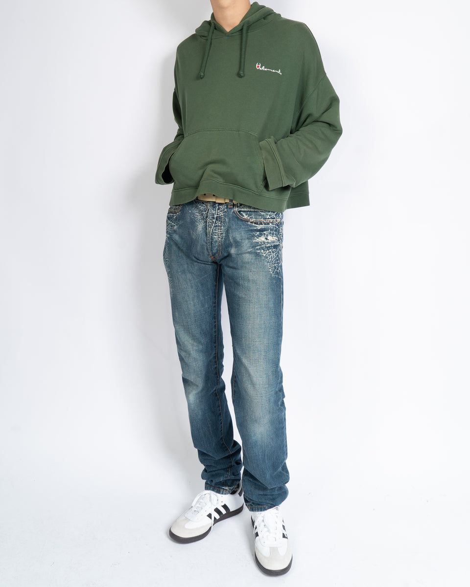 Vetements green hoodie hot sale