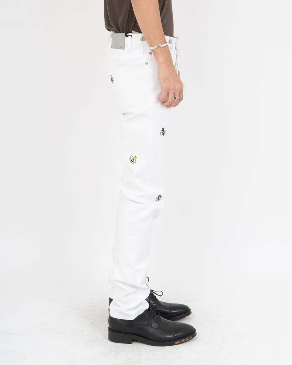 KAWS x Dior Bee Polo Shirt White Men's - SS19 - US