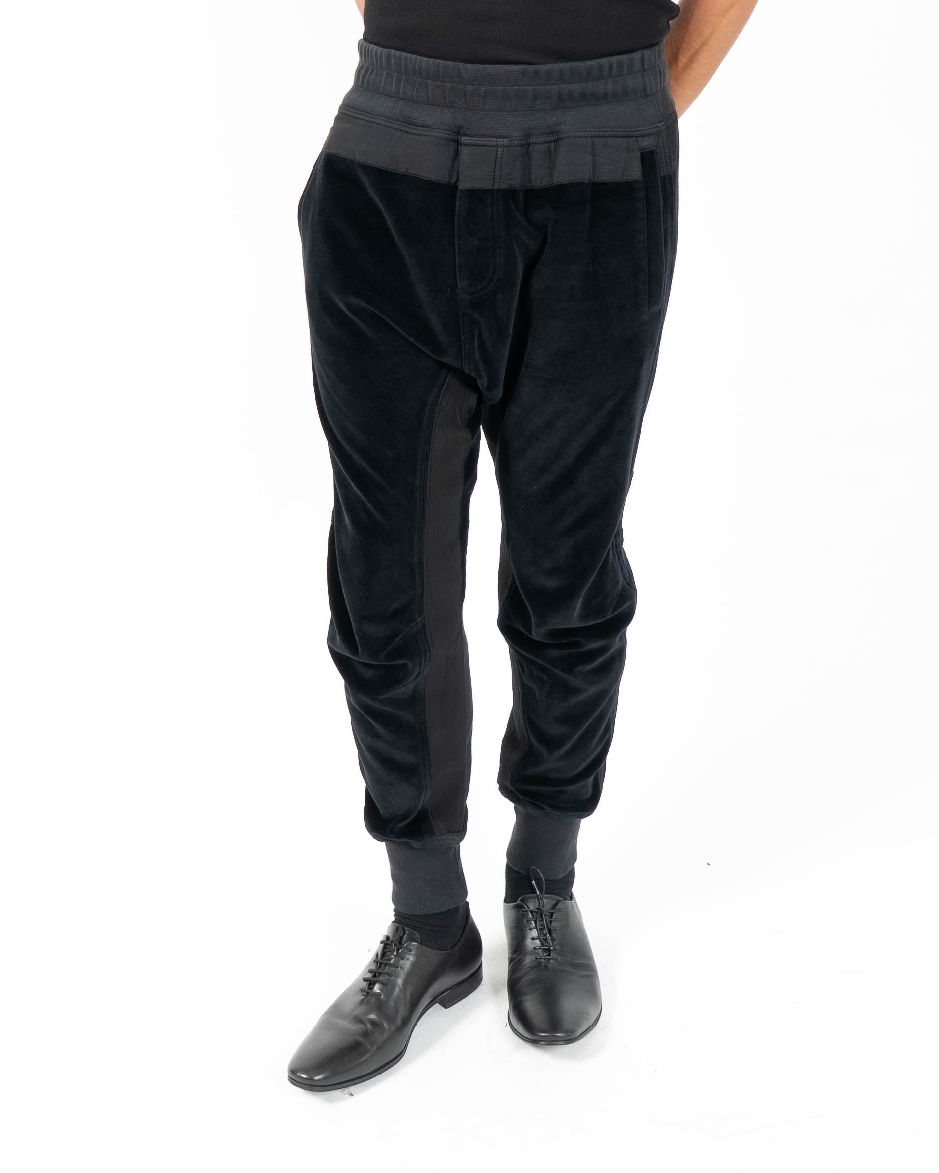 FW14 Biker Sweatpants in Black Velvet