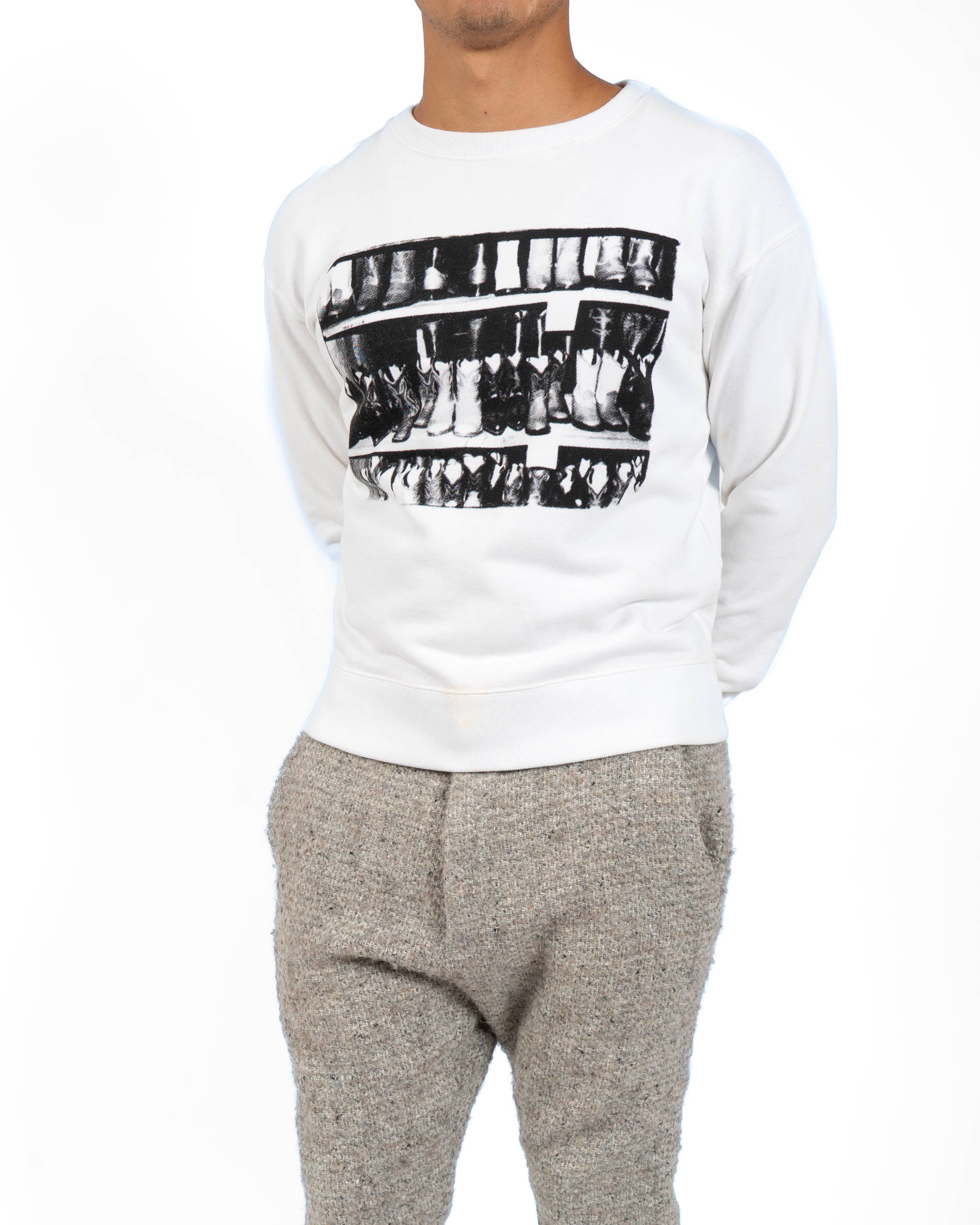 SS18 Andy Warhol ,,Boots'' Printed Sweatshirt in Cotton