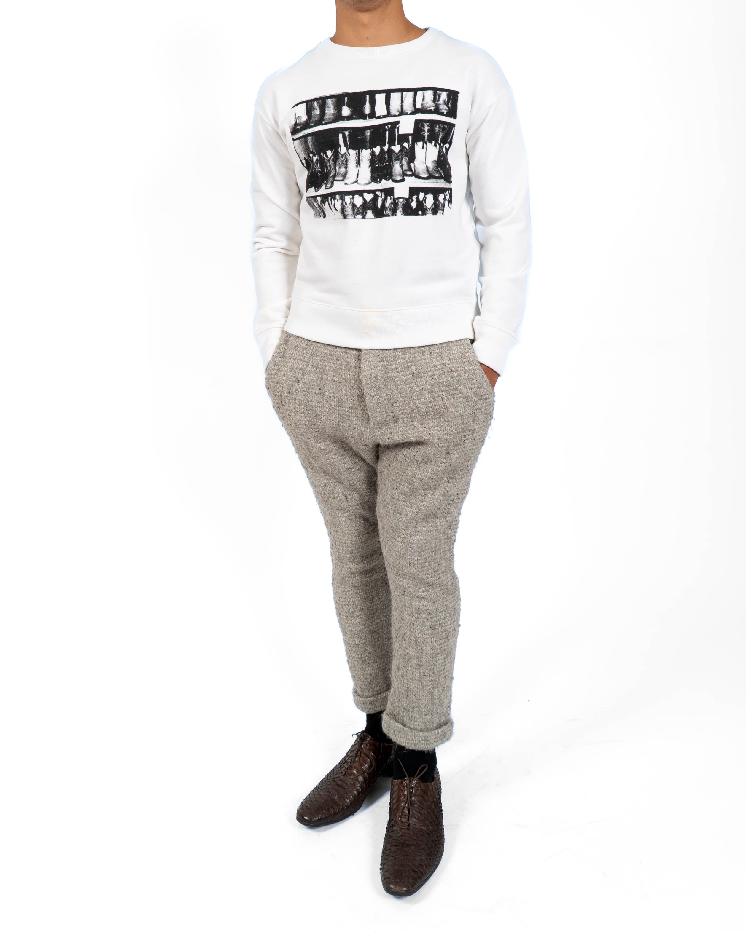 SS18 Andy Warhol ,,Boots'' Printed Sweatshirt in Cotton