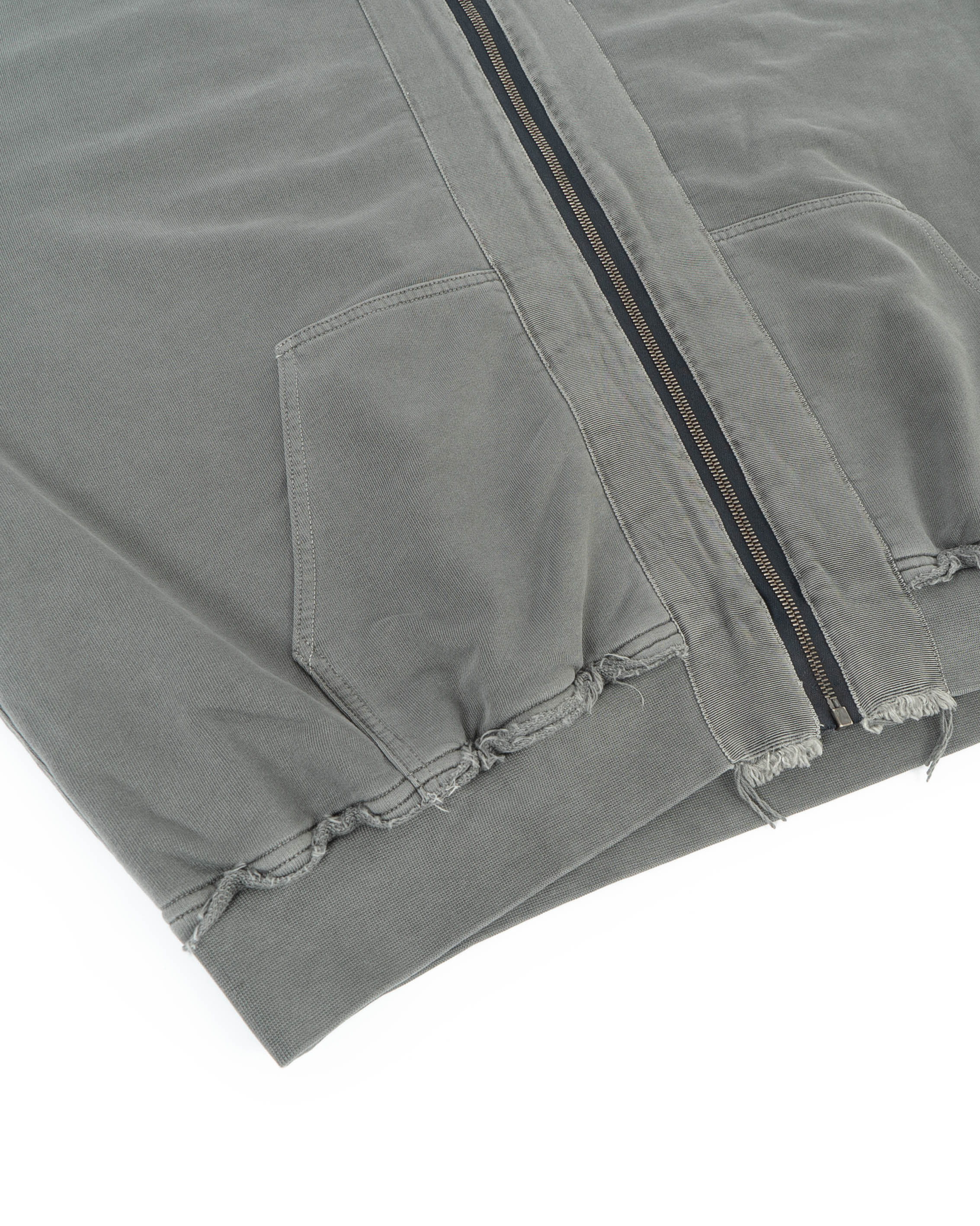 FW14 Washed Grey Double Layer Zip-Up Grey