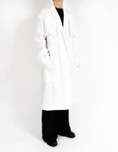 Load image into Gallery viewer, SS17 White Oversized Linen Open Trench Coat