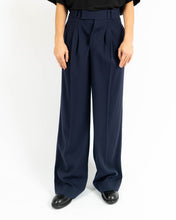 Load image into Gallery viewer, FW17 Blue Wool Pleated Oversized Trousers