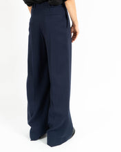 Load image into Gallery viewer, FW17 Blue Wool Pleated Oversized Trousers