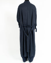 Load image into Gallery viewer, SS17 Dark Blue Belted Wool Coat