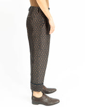 Load image into Gallery viewer, SS13 Brown Geometric Jacquard Trousers