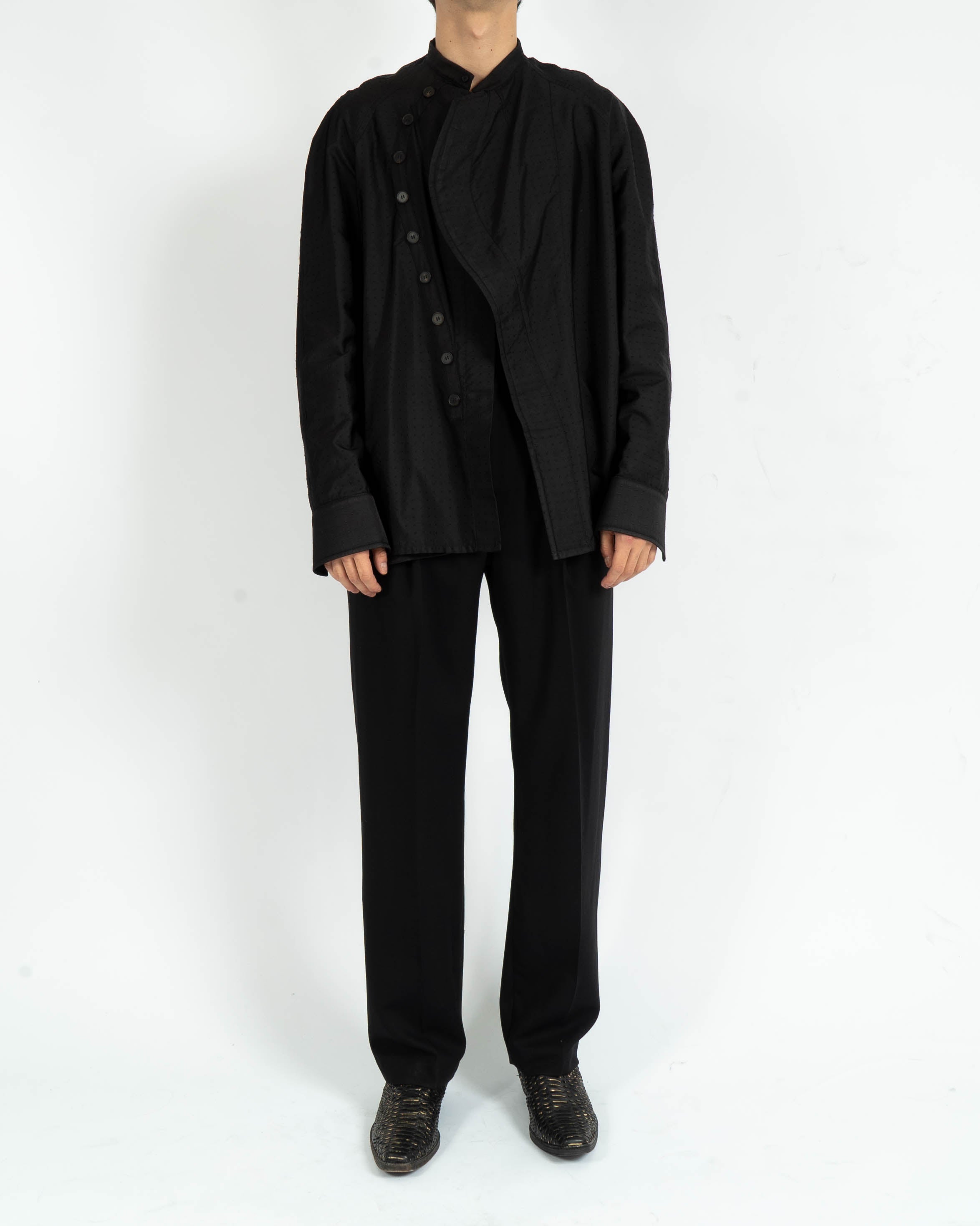 FW17 Dotted Silk Jacquard Shirt Jacket