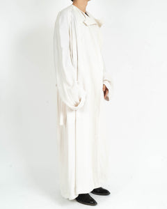 FW17 White Oversized Wool Overcoat