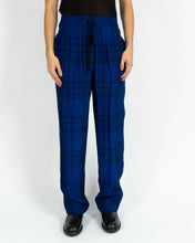 Load image into Gallery viewer, SS19 Blue Checked Viscose Darted Trousers