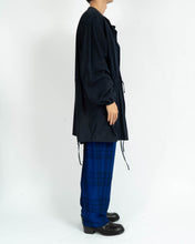 Load image into Gallery viewer, SS09 Blue Open Suede Coat