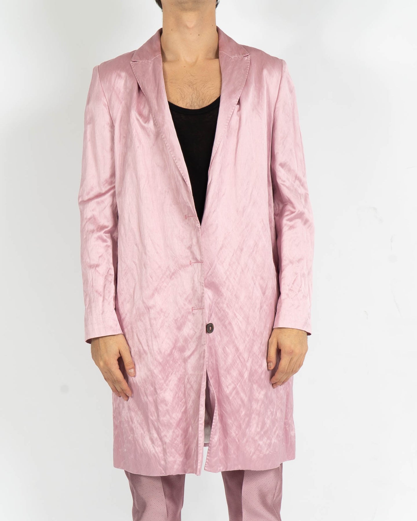 SS19 Pink Viscose Coat