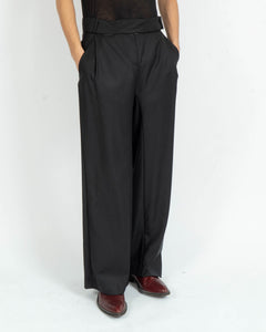 FW06 Belted Relaxed Viscose Trousers