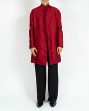 Load image into Gallery viewer, SS18 Red Jacquard Raglan Coat