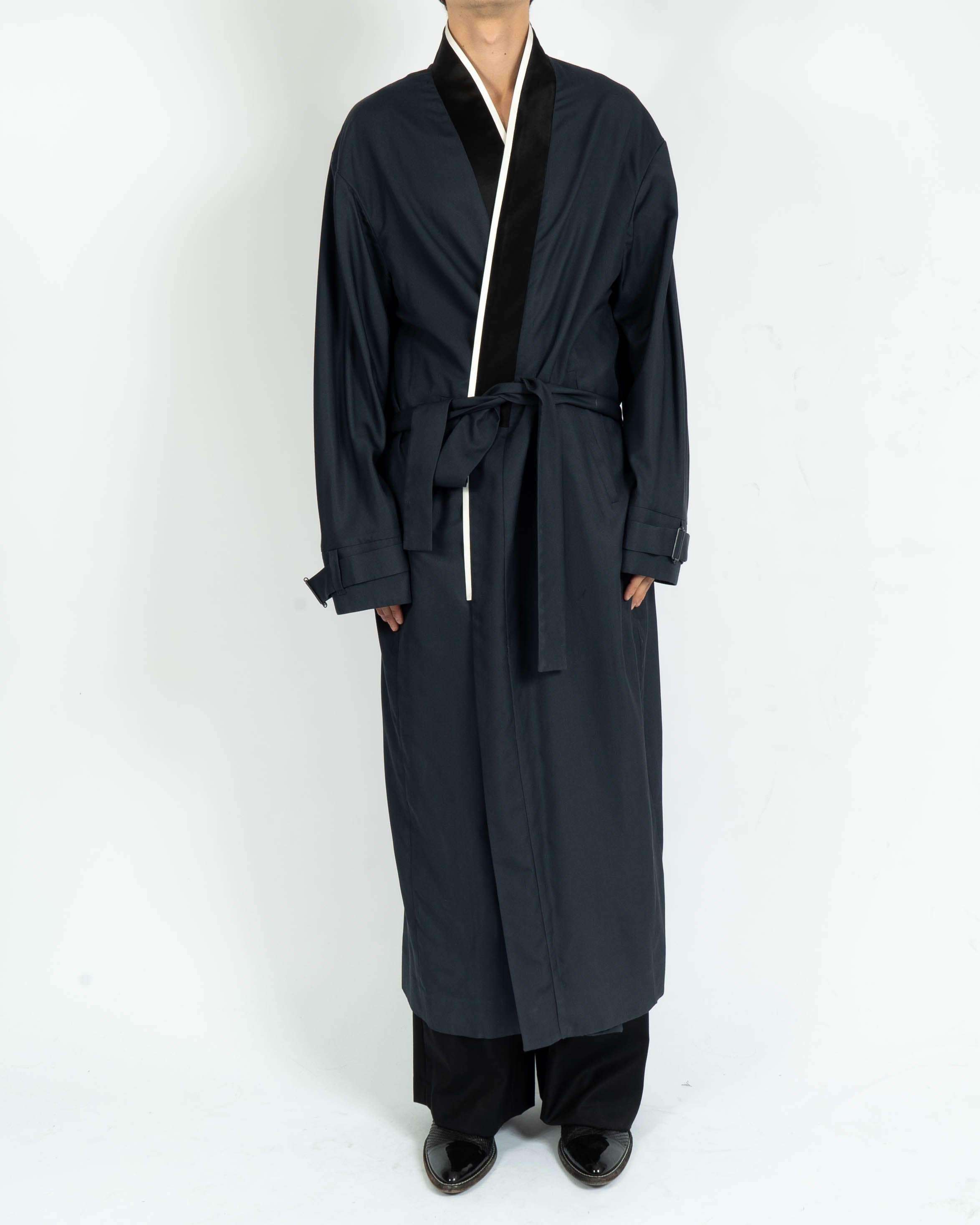 SS17 Navy Kimono Robe Coat
