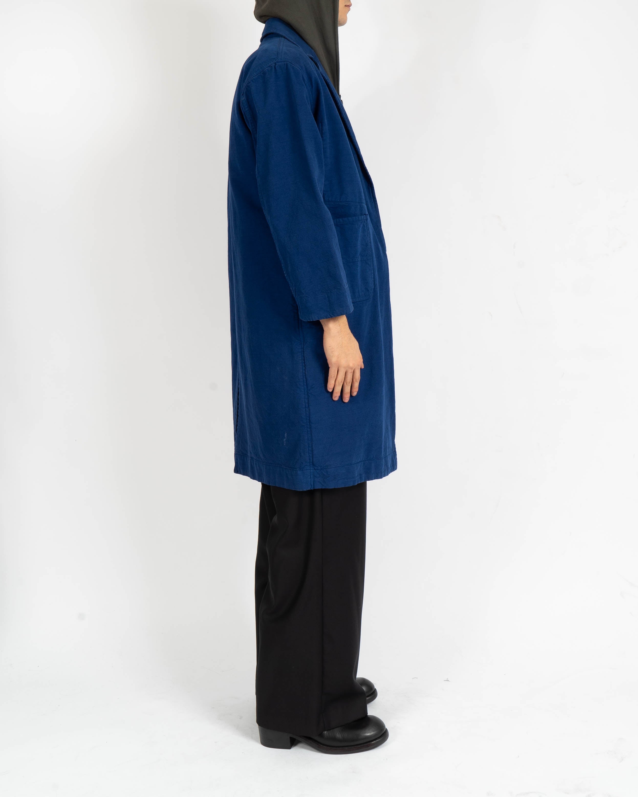 FW19 Blue Cotton Workwear Coat