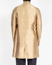 Load image into Gallery viewer, SS18 Golden Silk Jacquard Raglan Coat Sample