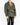 SS19 Cropped Waxed Green Linen Caban Jacket