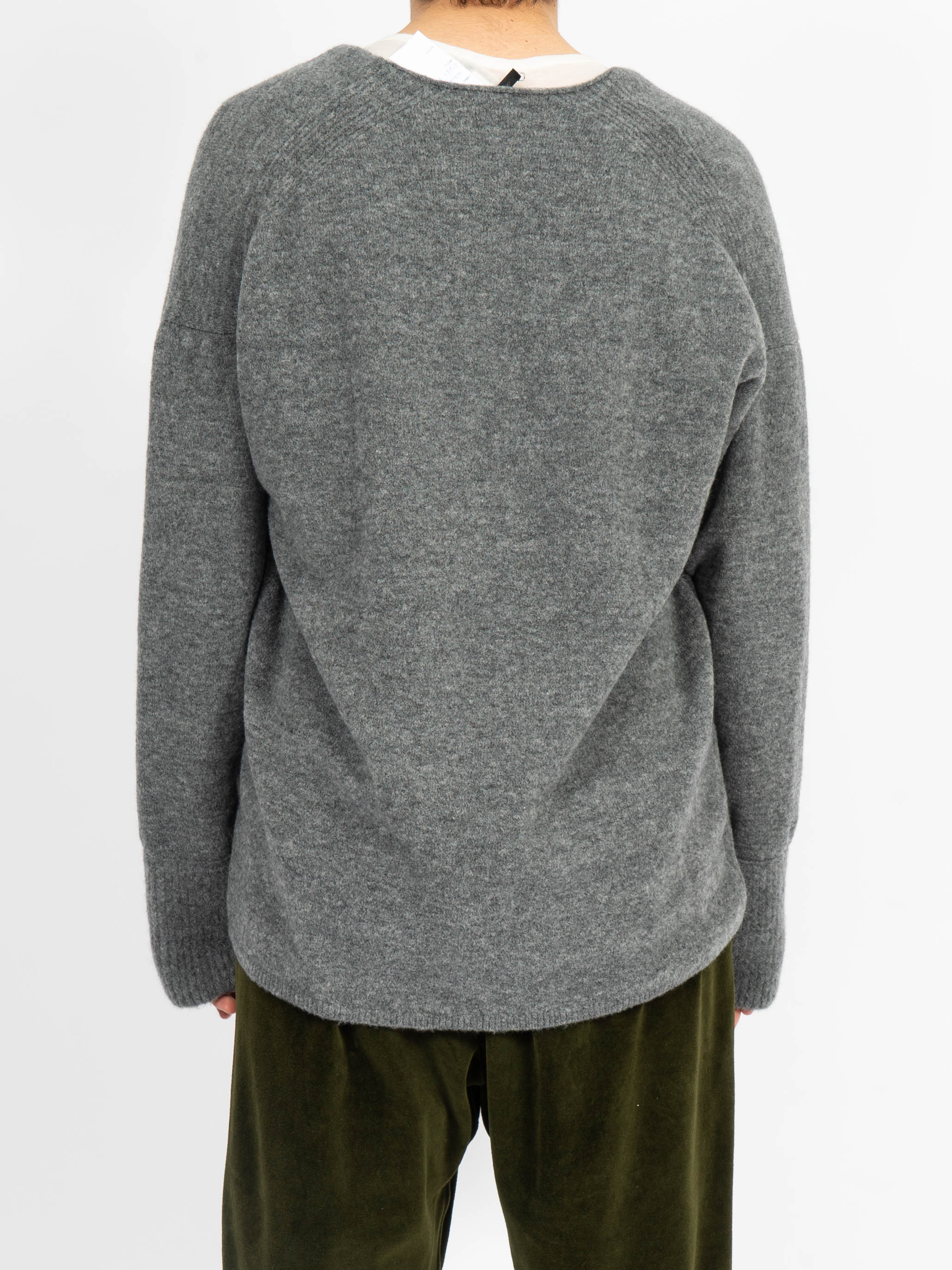 SS16 Relaxed V-Neck Knit Grey