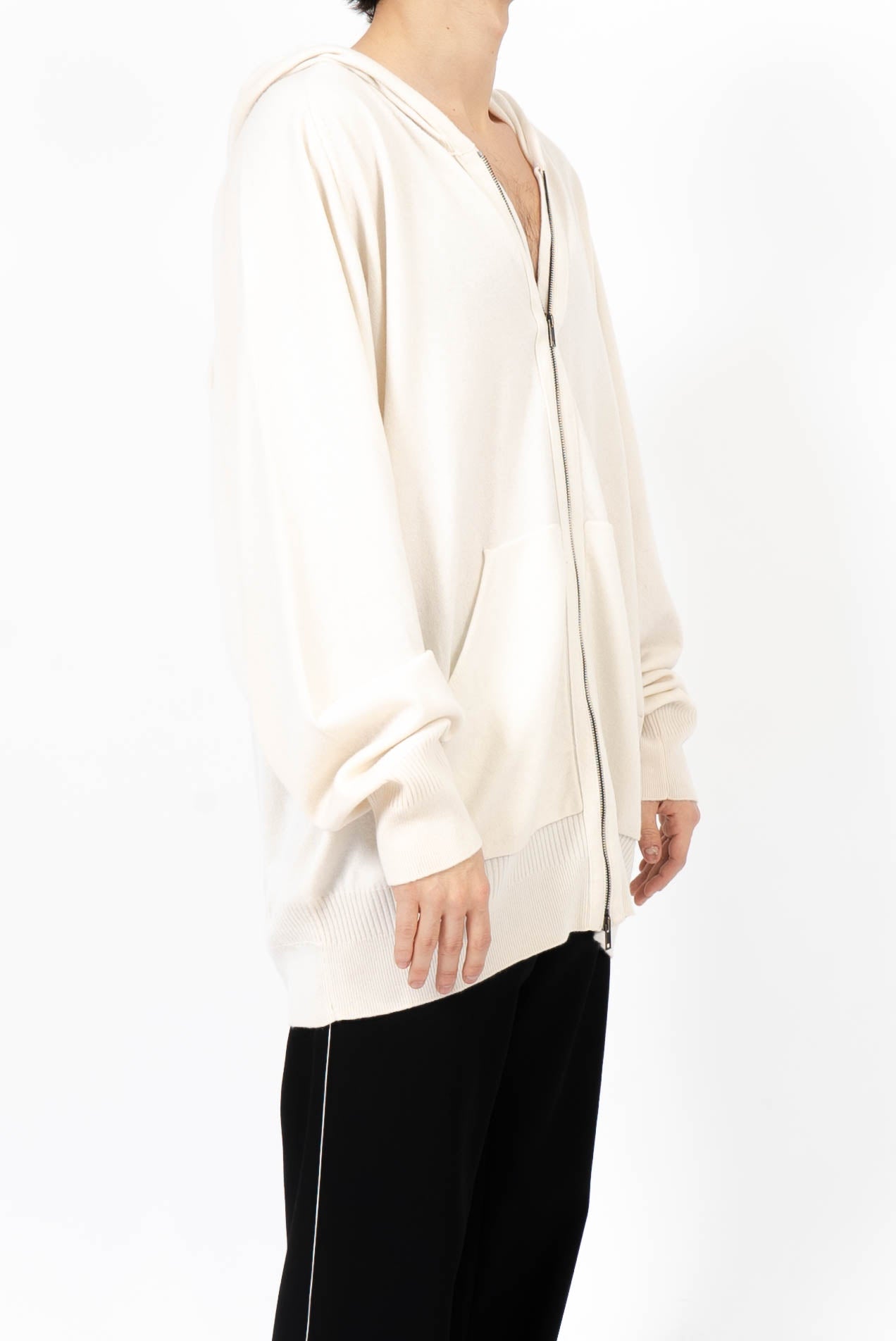 SS13 White Cashmere Hoodie