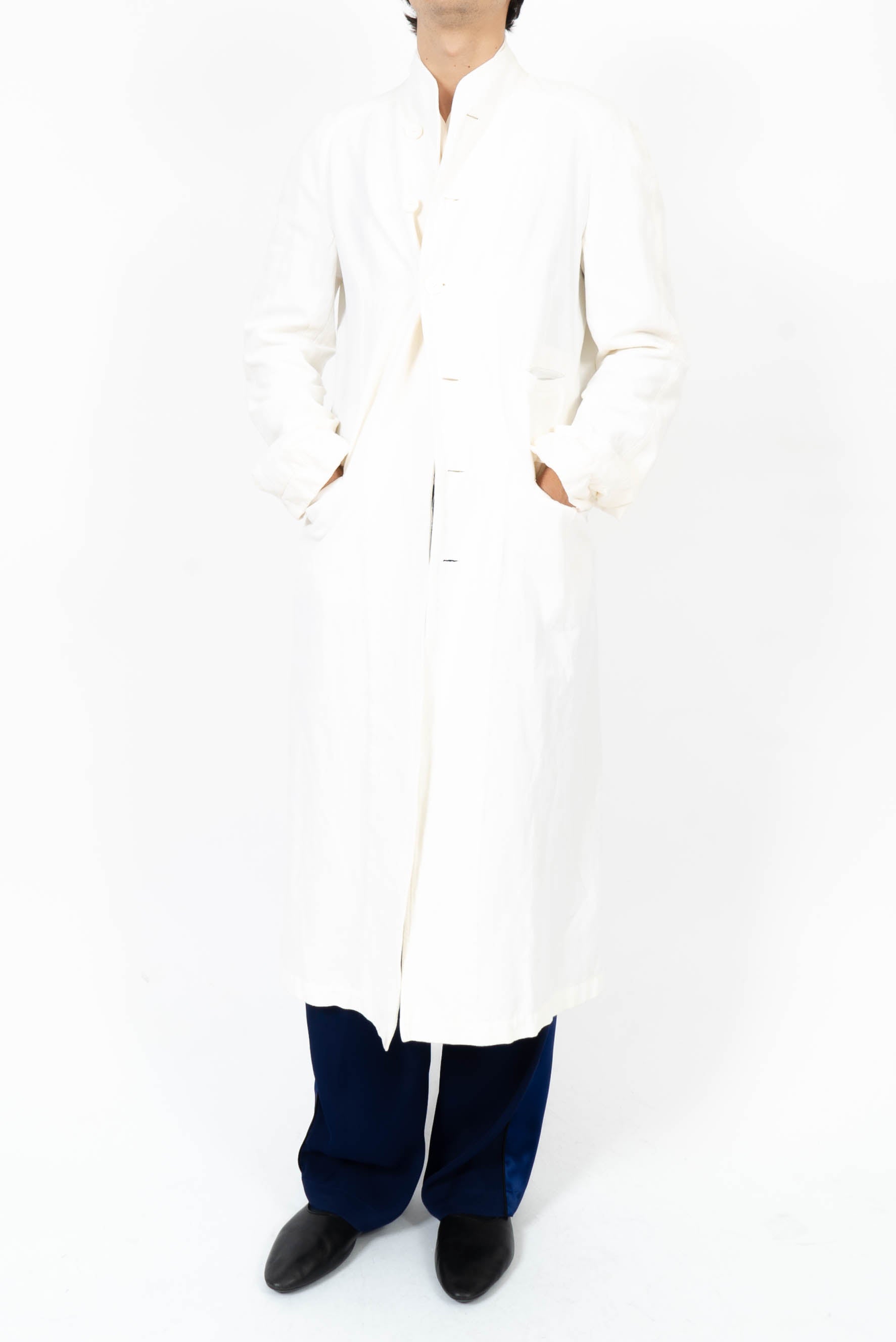SS17 White Linen Coat