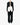 FW19 Black Wool Cutout Coat with Golden Embroidery