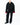 FW19 Embroidered Sleeves Cropped Overcoat in Black Wool