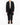 SS16 Kimono Coat in Heavy Black Linen