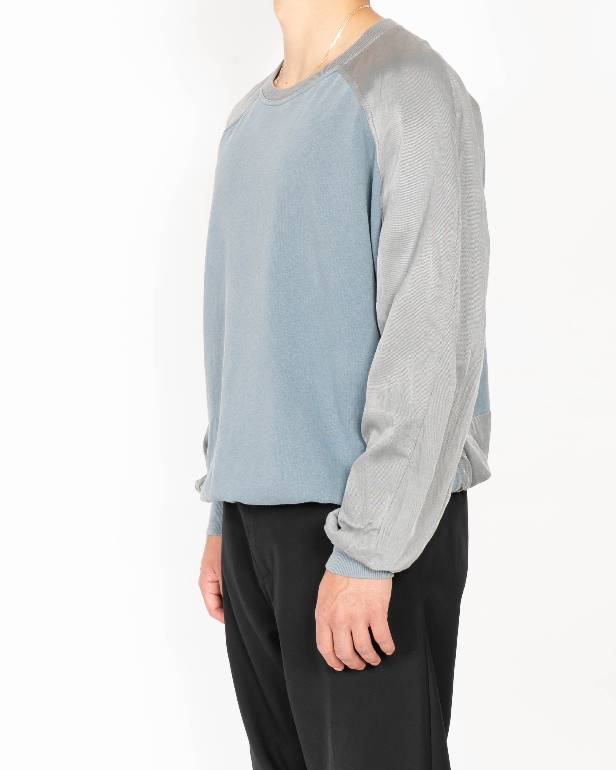 SS15 Panelled Crewneck in Cotton & Viscose