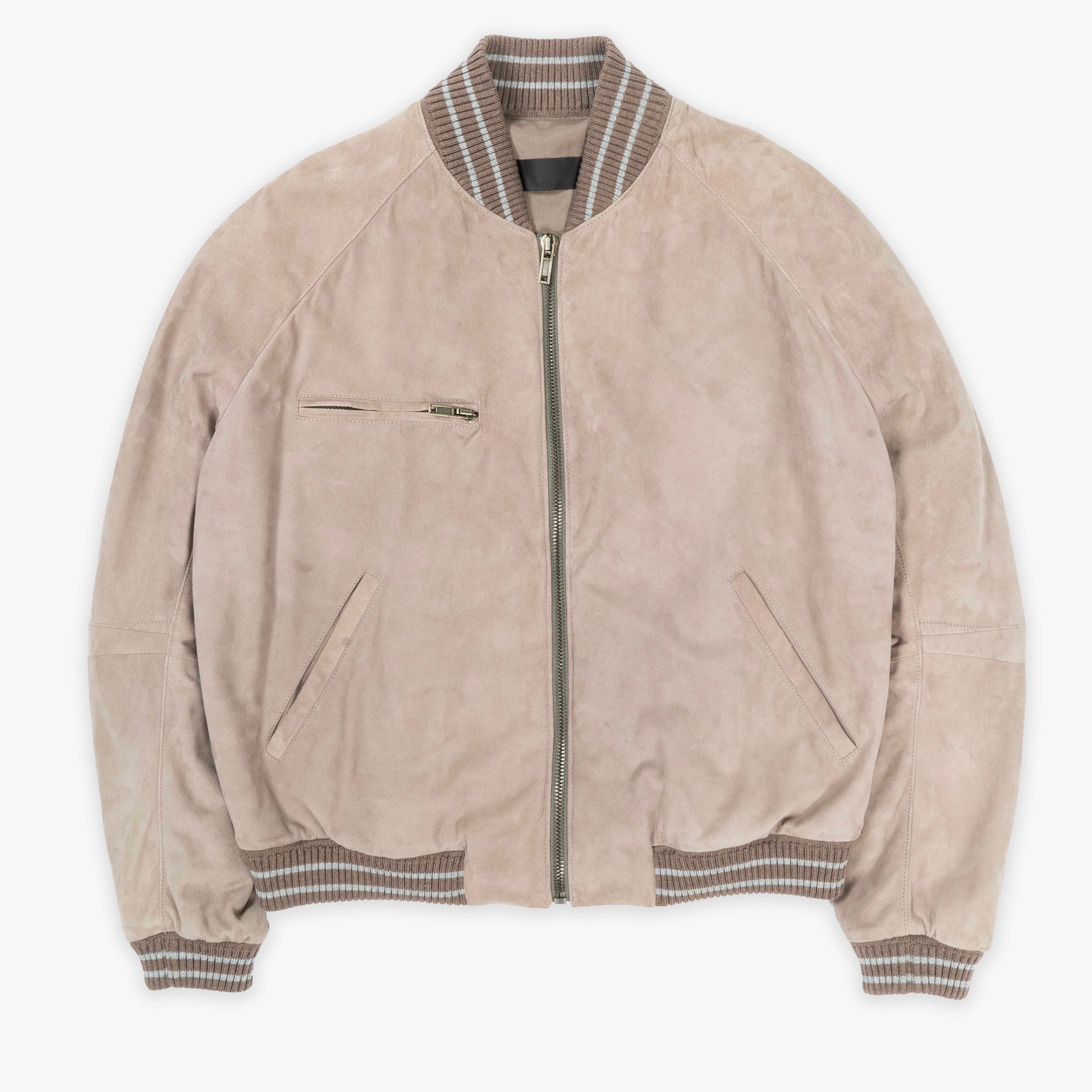 SS15 1/1 Pitonuis Pale Pink Lamb Suede Bomber
