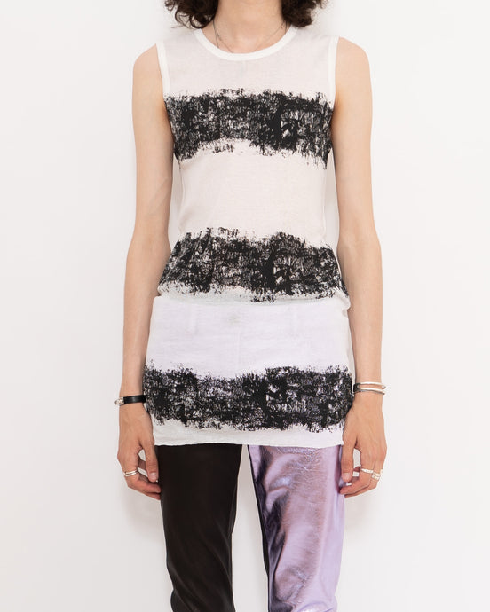 SS16 Black & White Striped Tanktop Sample
