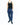 SS21 Cropped Distressed Sweatpants in Indigo Cotton