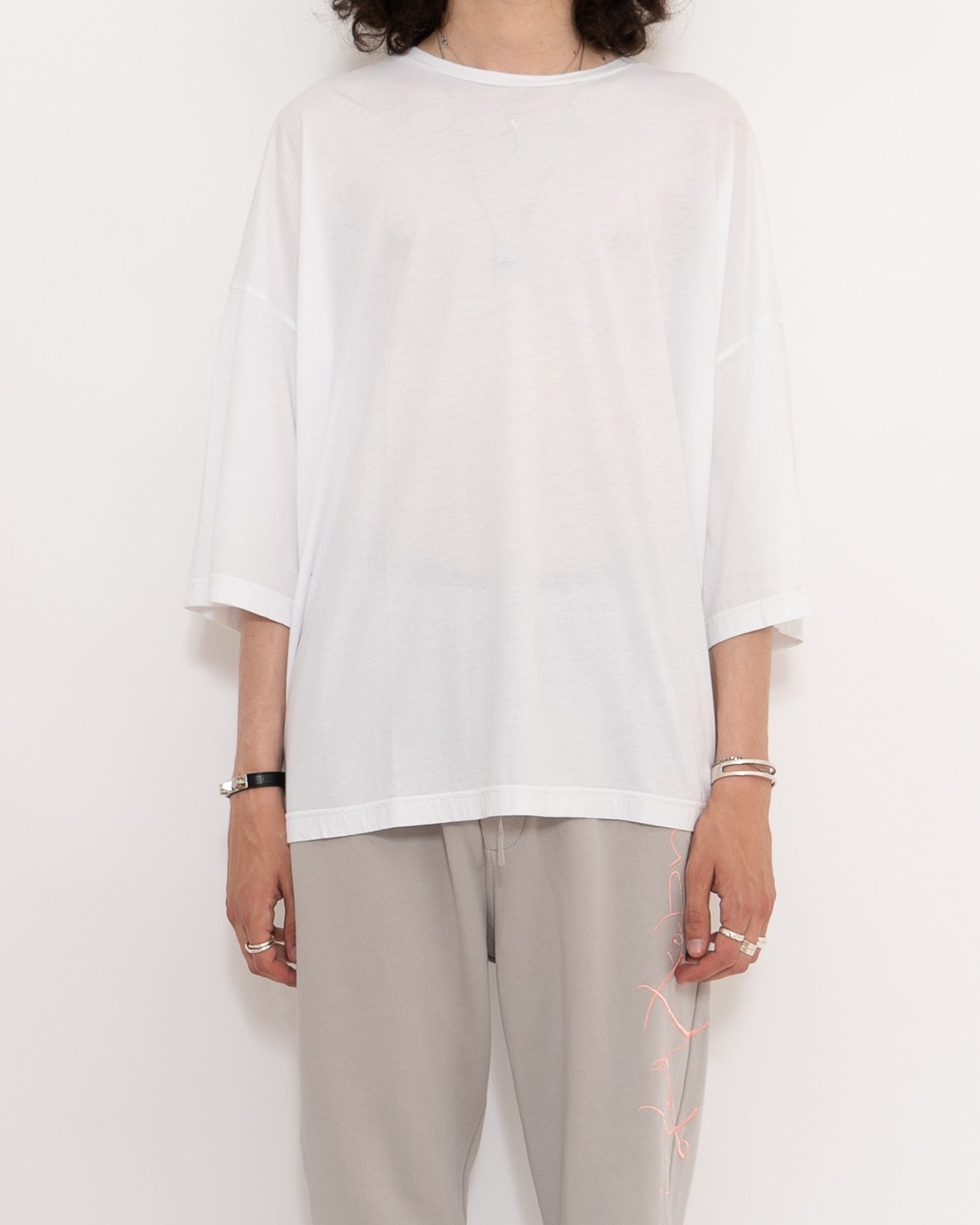 SS20 Oversized Phasin White T-Shirt