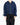 SS21 Cropped Signature Zip-Hoodie in Blue Cotton