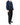 SS21 Cropped Signature Zip-Hoodie in Blue Cotton