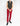 SS18 Slim Trousers in Red Silk Jacquard