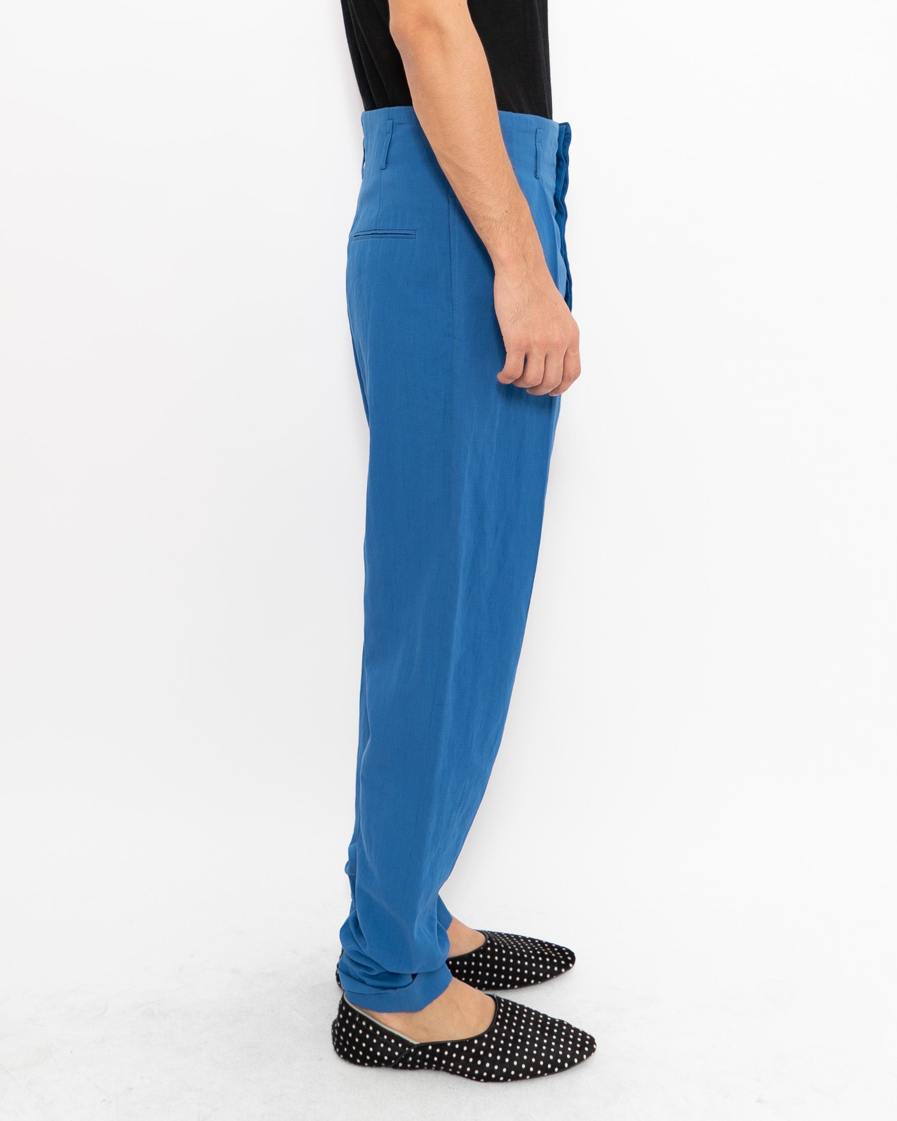 SS19 Brighton Blue Pleated Trousers Sample
