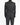 SS14 Pointed Collar Blazer with Silk Lining in Black Wool