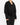 FW19 Black Mixed Fabric Zip Hoodie