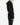 FW19 Black Mixed Fabric Zip Hoodie