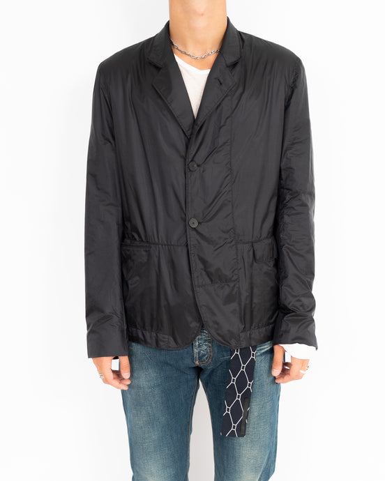 FW19 Hirst Black Nylon Blazer Jacket Sample