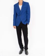 Load image into Gallery viewer, FW18 Royal Blue Shawl Collar Blazer