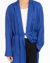 Load image into Gallery viewer, SS20 Warrant Blue Belted Raglan Coat