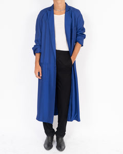 SS20 Warrant Blue Belted Raglan Coat