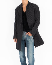 Load image into Gallery viewer, SS18 Black &amp; White Striped Raglan Coat Sample