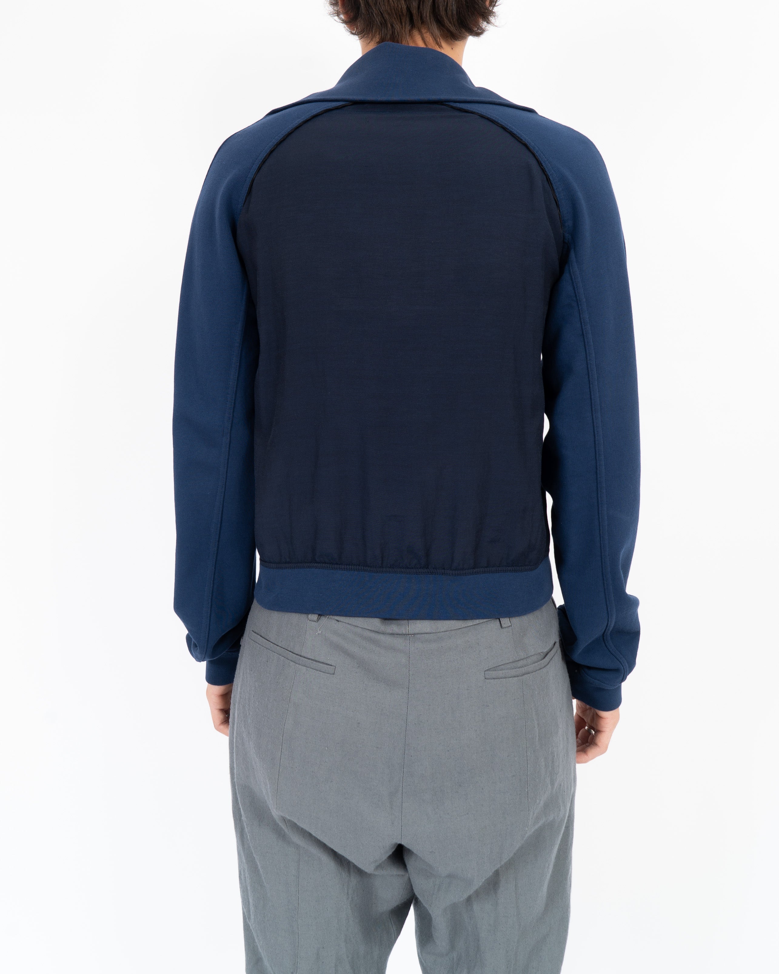 SS19 Blue Half Zip Perth Sweater