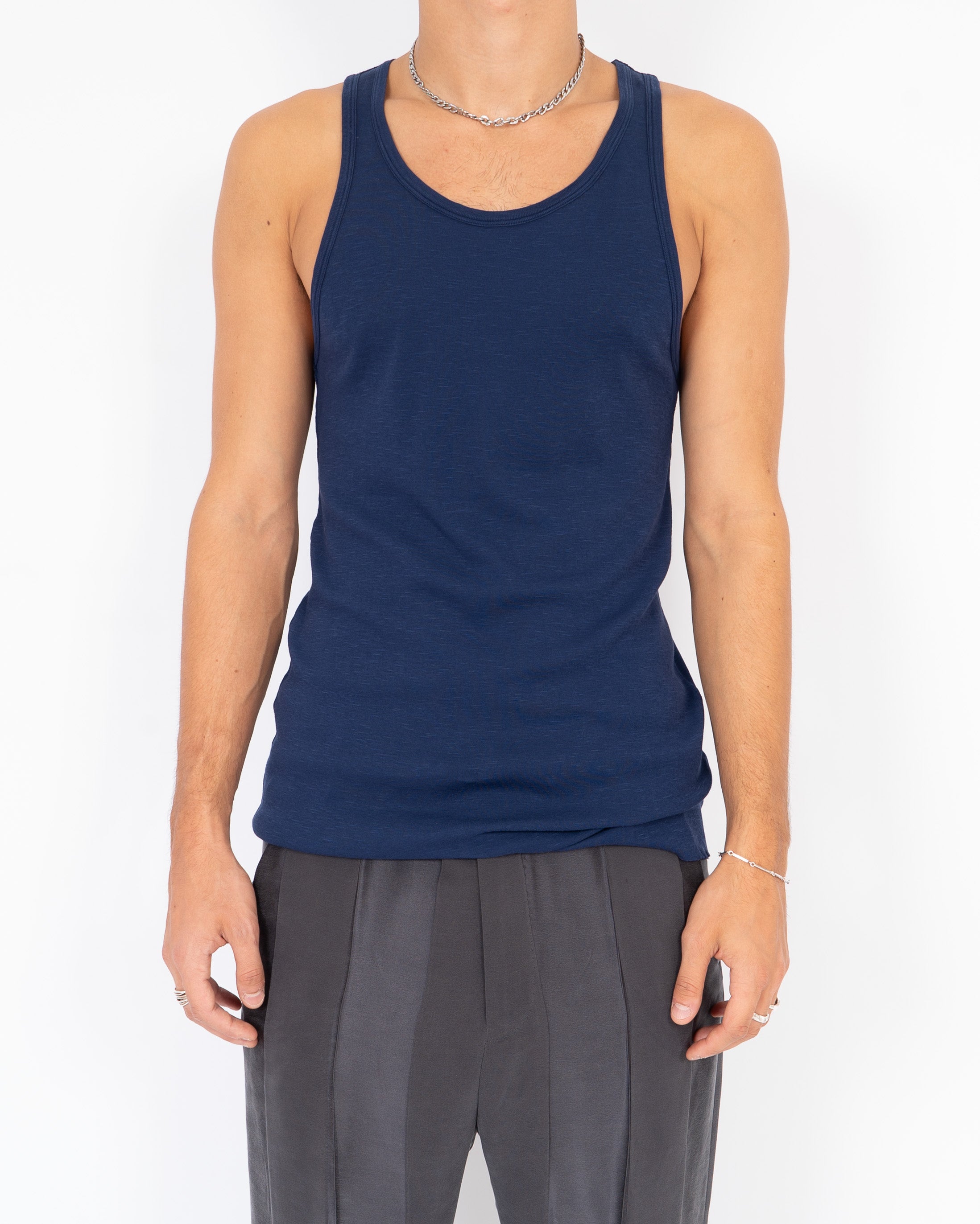 SS16 Indigo Dyed Tanktop Sample