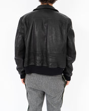 Load image into Gallery viewer, FW14 Crocodile Collar Leather Bomber