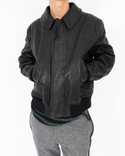 Load image into Gallery viewer, FW14 Crocodile Collar Leather Bomber