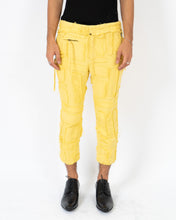 Load image into Gallery viewer, SS16 Yellow Distressed Patchwork Jogger